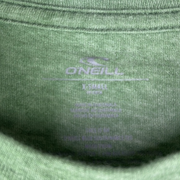 O’Neill Surf Swim Clothing Green with Sun & Surfboard Graphic T-Shirt - Picture 3 of 4